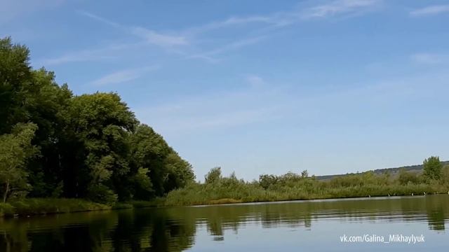 Вдоль островов по Волге с видом на Жигулёвские горы Самарской Луки. смотреть онлайн