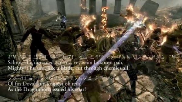 Song of the Dragonborn - Sovngarde Chant by jessismith (with Dovah / Draconic Lyrics)