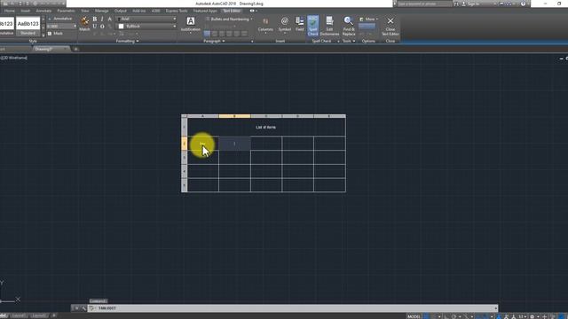 How to write word in TABLE of AutoCAD смотреть онлайн