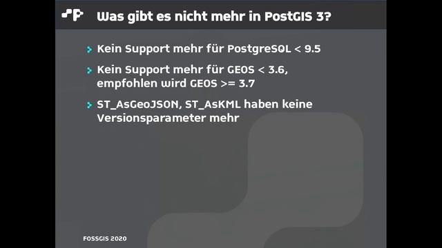 2020 - Schneller, besser, leichter - PostGIS 3 смотреть онлайн