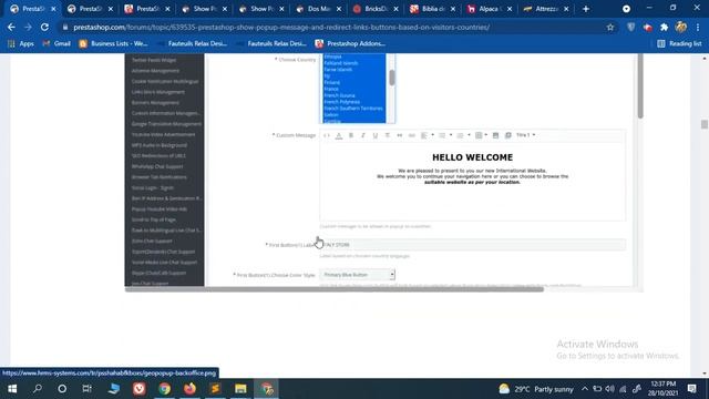 GeoIP Popup Message and Redirect Links Based on Country Screenshots смотреть онлайн