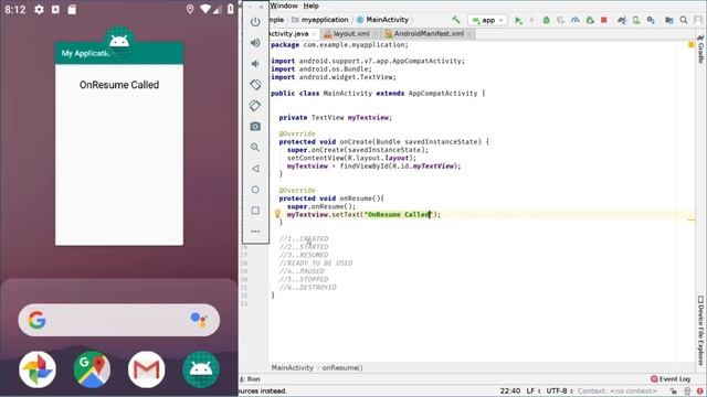 3 Activity Lifecycle Concepts and Callbacks смотреть онлайн