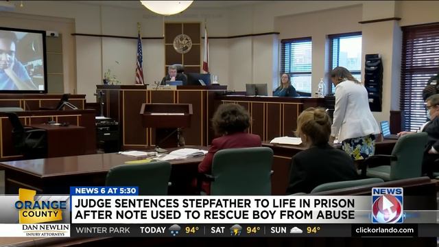 Stepfather gets life sentence after Orlando restaurant manager used note to rescue boy from abuse смотреть онлайн