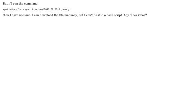 Downloading GitHub Archive files using wget: has {} for iteration (2 Solutions!!) смотреть онлайн
