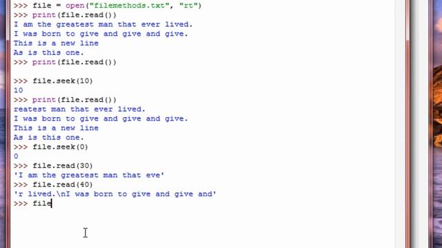 Python 3 Tutorial: 23 - Some File I/O Methods смотреть онлайн