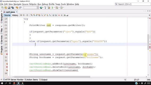 Working With Session Beans : Example Of Stateful Session Bean #bscit #bsccs #computerscience смотреть онлайн