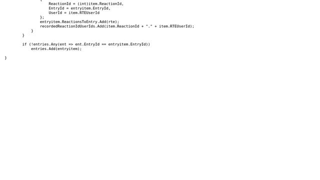 Code Review: Mapping discussion entries from an SQL-View to objects смотреть онлайн