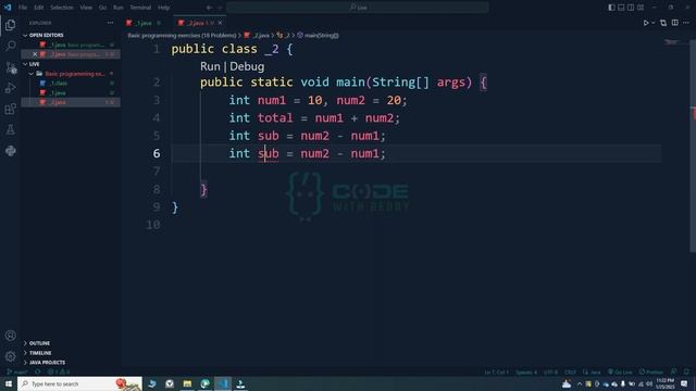 #2 Enter two numbers and perform all arithmetic operations by java || Java Practice Problems смотреть онлайн