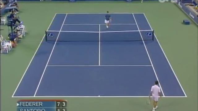 Federer vs Santoro US OPEN R2 2005 смотреть онлайн