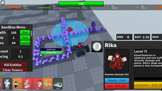Rika showcase || Arena Tower Defense Roblox смотреть онлайн