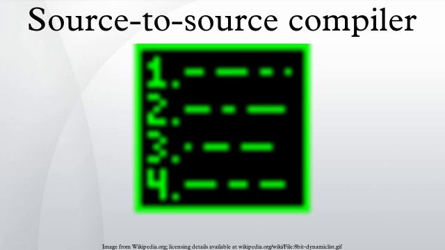 Source-to-source compiler смотреть онлайн