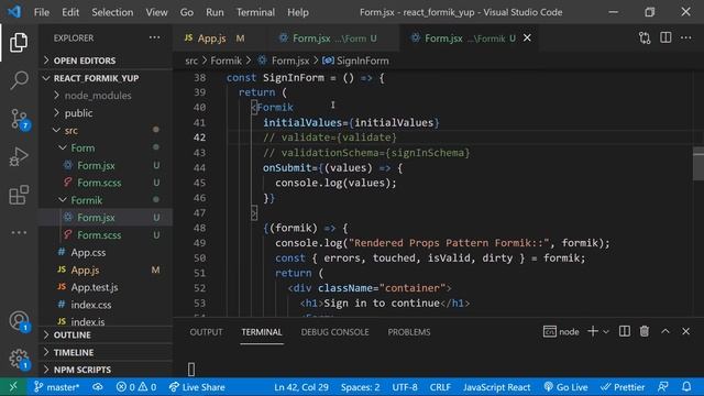 React Form Validation Using Formik & Yup смотреть онлайн