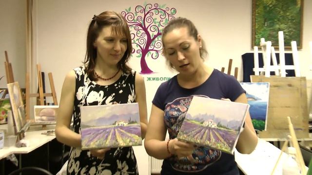 Отзыв: Картина маслом "Ловандовое поле". Живопись маслом с нуля спб смотреть онлайн