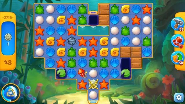 Fishdom level 2715 (iOS, Android) смотреть онлайн