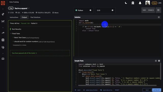 You're a square! - Codewars - Python смотреть онлайн