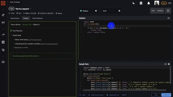 You're a square! - Codewars - Python
