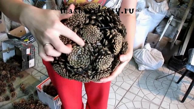 Корзинка из шишек своими руками: подробное видео! смотреть онлайн