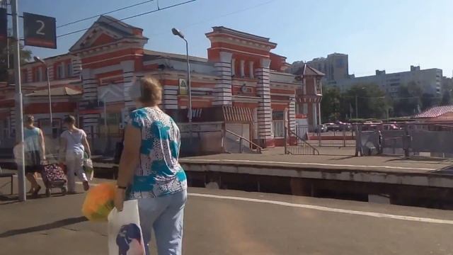 . Дмитров. Поездка на электричке по городу (Московская область) смотреть онлайн