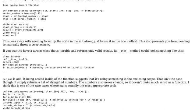 Generates barcodes using iterator objects and an iterable objects (3 Solutions!!) смотреть онлайн