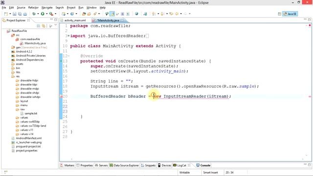 How to read data from raw folder of project смотреть онлайн
