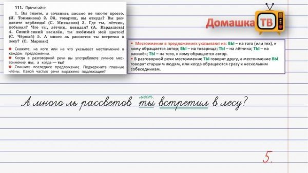 Упражнение 111 страница 53 - Русский язык (Канакина, Горецкий) - 4 класс 2 часть