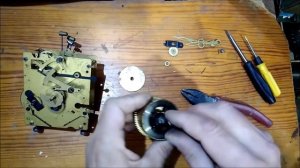 Ремонт пружины часов с боем