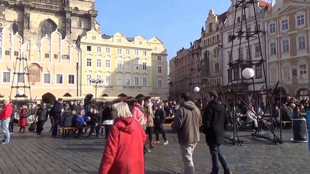 Староместская площадь — Прага (Чехия), март 2014 смотреть онлайн