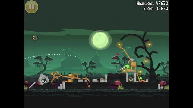 Angry Birds Seasons Ham'o'ween Golden Egg #25 Walkthrough "Big Black Pumpkin" 2012 Halloween смотреть онлайн