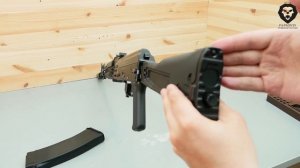 Макет Автомата Калашникова ММГ АК-74М (складной пластиковый приклад) видео обзор