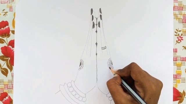 Hand sketch | folded hand drawing easy | namaste hand sketch | Welcome hand | Prayer hand sketch смотреть онлайн