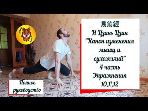 4 ЧАСТЬ. Ци Гун "Изменение мышц и сухожилий". И ЦЗИНЬ ЦЗИН. Упражнения 10,11,12. (subtitles)