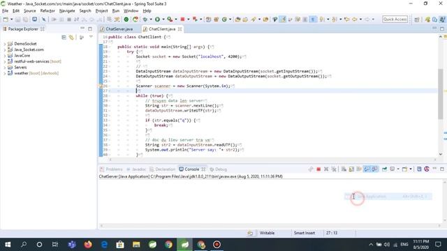 Ứng dụng chat sử dụng Socket TCP trong Java смотреть онлайн