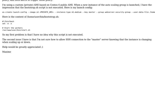 AWS auto scaling setup bootstrap script and ssh access смотреть онлайн