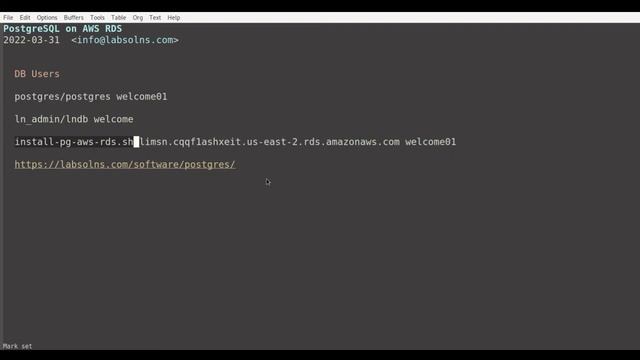 AWS RDS of PostgreSQL for use with LIMS*Nucleus смотреть онлайн