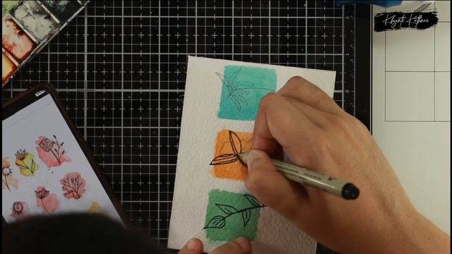 Doodled Watercolor Card - Cardmaking Idea смотреть онлайн