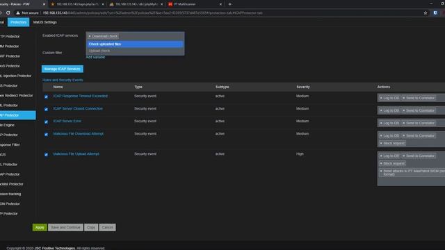 PT Application Firewall. 7c Интеграция PT Multiscanner. смотреть онлайн