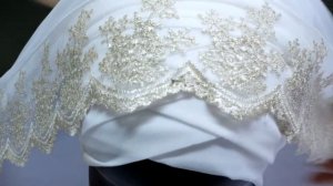 Завязывание готового платка на никах.