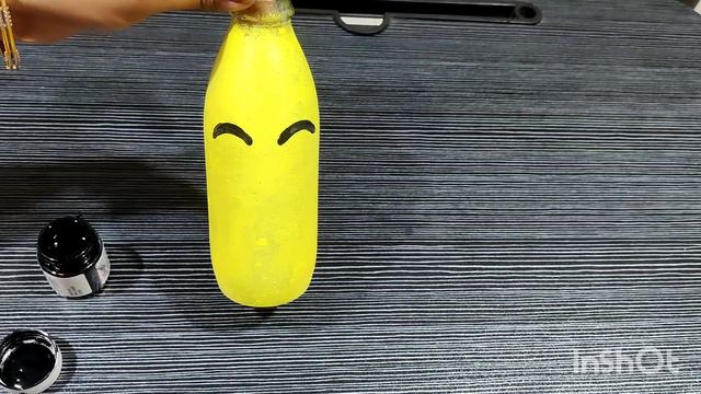 Glass Bottle Painting Ideas || Badam Milk Botel Painting Ideas || Glass Bottle Craft