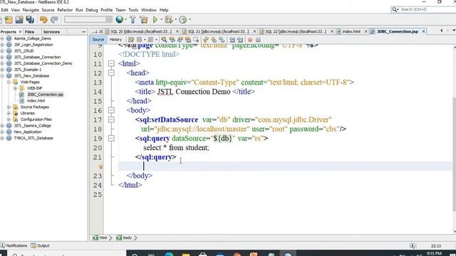 Enterprise Java | JSTL Database Connection смотреть онлайн