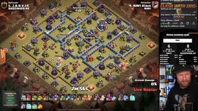 KLAUS’S new trick uses 9x BAT SPELLS after 200 IQ Golem Flame Flinger Trick! Clash of Clans смотреть онлайн