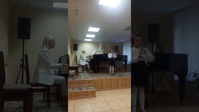 Киселёва Антонина 6 лет. П. И. Чайковский "Сладкая грёза" гобой. Первый концерт. смотреть онлайн