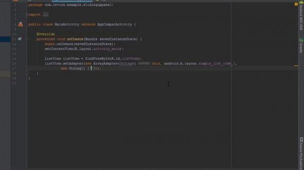 Android Studio Tutorial - Sliding Up Panel