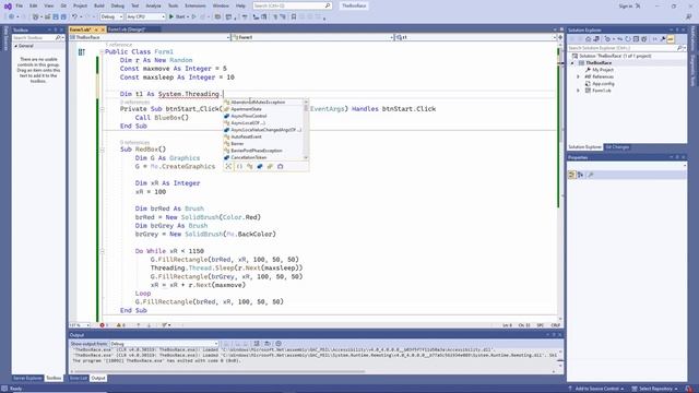 Advanced VB.NET Programming – Threads, Events and Delegates (Part 1) смотреть онлайн