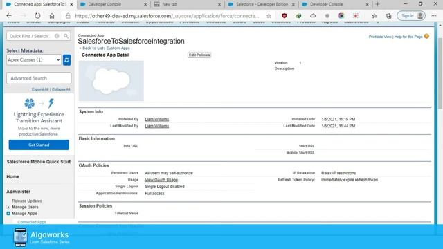 Ep 28 - Salesforce To Salesforce Integration Using REST API | REST API Tutorial | LSS By Algoworks смотреть онлайн
