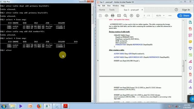How to set Primary key in Oracle смотреть онлайн