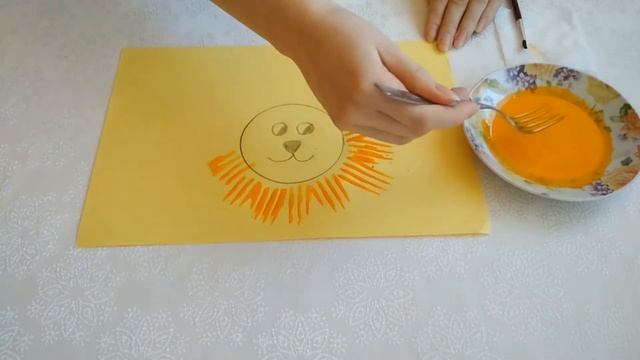 Рисование "Львенок" смотреть онлайн