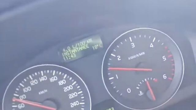Volvo V50 1.6D driv-e 109KM, 70km/h spalanie fuel consumption смотреть онлайн