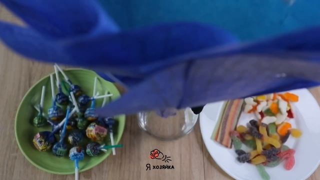 Сладкий подарок своими руками. DIY. Букет из чупа чупсов и мармелада. смотреть онлайн