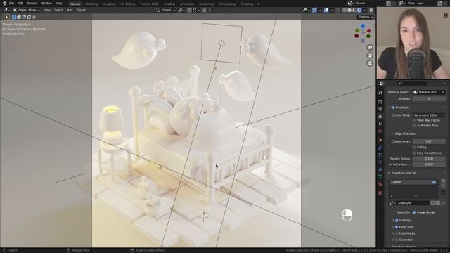 Blender Wireframe and Clay Render Tutorial смотреть онлайн