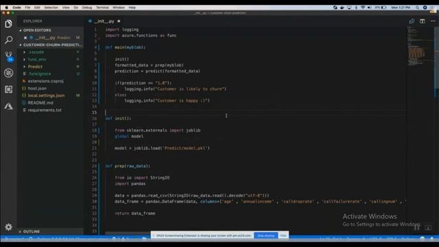 Machine Leraning python with azure Fuctions смотреть онлайн